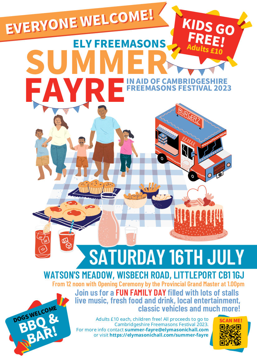 United Lodges Ely Summer Fayre Poster 2022 3